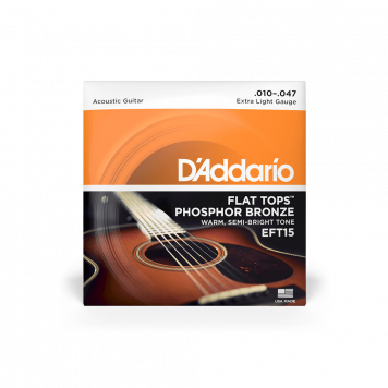 Струны для акустической гитары D'ADDARIO EFT15
