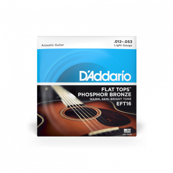 Струны для акустической гитары D'ADDARIO EFT16