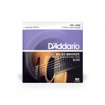 Струны для акустической гитары D'ADDARIO EJ13