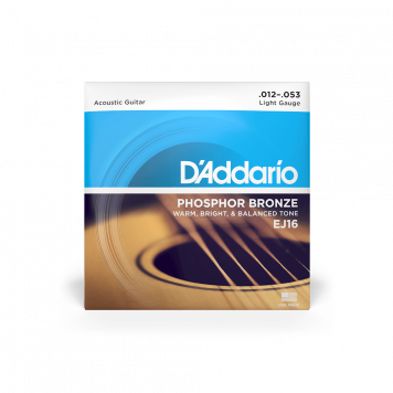 Струны для акустической гитары D'ADDARIO EJ16