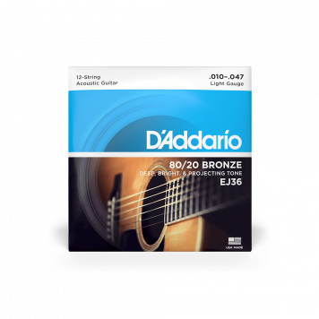 Струны для акустической гитары D'ADDARIO EJ36