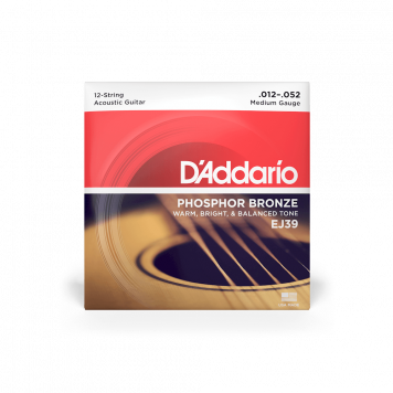 Струны для акустической гитары D'ADDARIO EJ39