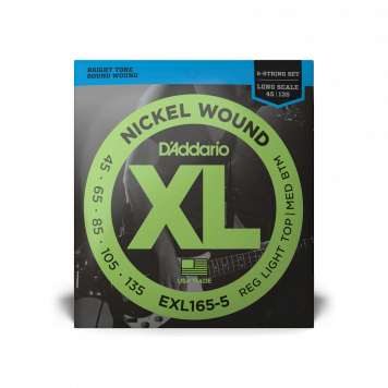 Струны для бас-гитары D'ADDARIO EXL165-5