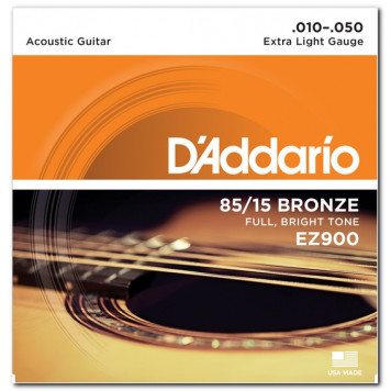 Струны для акустической гитары D'ADDARIO EZ900