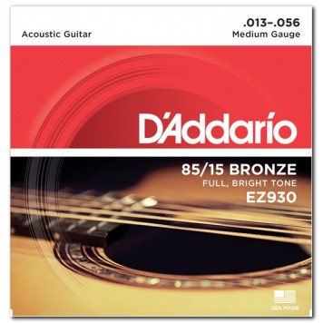 Струны для акустической гитары D'ADDARIO EZ930
