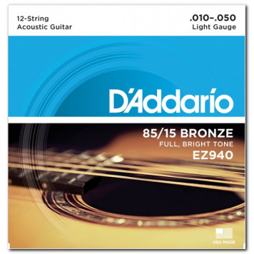 Струны для акустической гитары D'ADDARIO EZ940