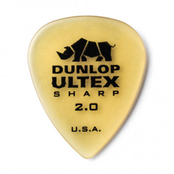 Медиатор DUNLOP 433-200 ULTEX SHARP PICK 2.0MM