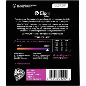 Струны для акустической гитары ELIXIR 21002-1