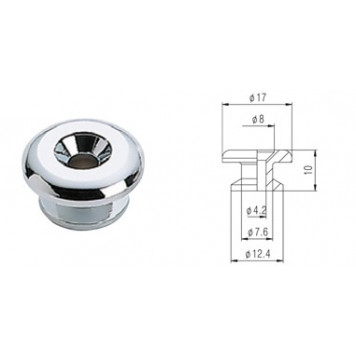 Пуговица-держатель для ремня SOLID HE014-CR