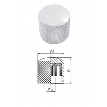 Ручка для потенциометра SOLID KB 02 CR