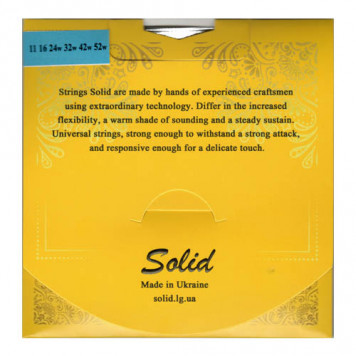Струны для акустической гитары SOLID GB1152-1