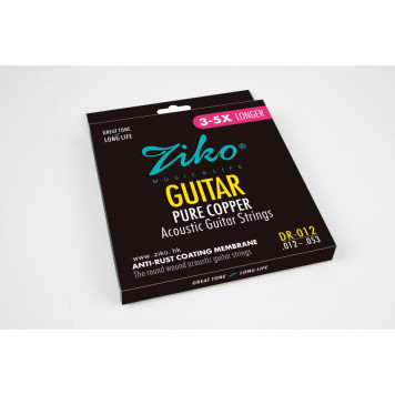 Струны для акустической гитары ZIKO DR-012